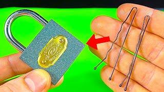 How to open a lock with hairpins