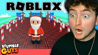 I Played Christmas Stumble Guys Roblox!