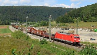 Treni in transito sulla curva di Harrbach - Durchfahrende Züge durch die Harrbach-Kurve