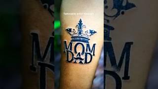 Mom dad with crown tattoo #tattoo #tattoos #short #shorts #youtubeshorts