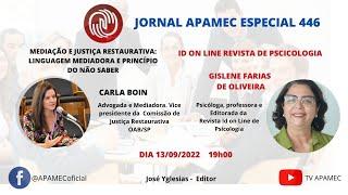 JORNAL APAMEC ESPECIAL - LABORATÓRIO DE MEDIAÇÃO