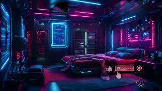 Neon Sanctuary in Deep Space | Space Ship Astral Rumble | Relaxing Sounds of Space Sleep | 10 hours