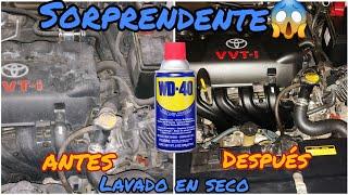 COMO LAVAR El MOTOR DEL CARRO en SECO/ INCREÍBLE TRUCO, LIMPIEZA DE MOTOR CON WD-40.