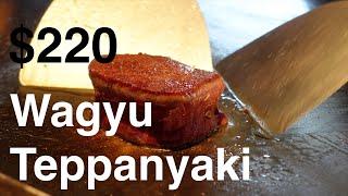 $220 Teppanyaki wagyu steak in Shinjuku - 4K