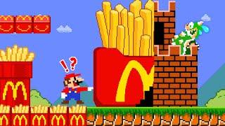 Super Mario Bros. But Every Seed Mario Touchs Become to McDonald | ADN MARIO GAME