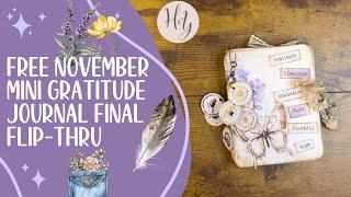 Gratitude Journal Flip Through | Mini Pretty Journal for November | Make One for Yourself