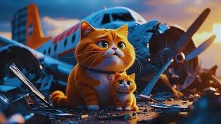 The Cat and the Adventure of the Airplane | AI Cat Story | Meow Topia #aicat  #aicatstories