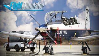 Train Like a Fighter Pilot! | Blackbird Simulations - T-6A ADV Texan II | Beale AFB | MSFS