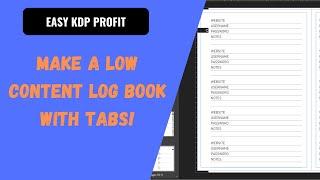 How to make a password logbook in Affinity Publisher- KDP Low Content Tutorial