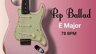 "Pop Ballad" Backing Track E Major 78 BPM