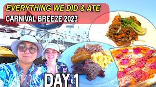 How I Got Embarrassed On The Carnival Breeze 2023 | Day 1 Embarkation