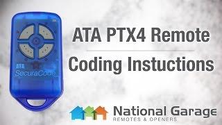 Coding Instructions - ATA PTX4 Remote