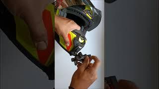 Helmet Phone Mount Installation + Sample Footage #shorts