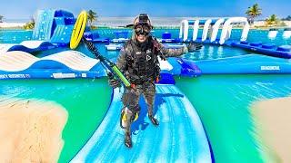 I RENTED AN ENTIRE WATERPARK TO FIND TREASURE!!! (GOLD RUSH)