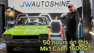 One of our best results in Detailing ever! 50 hours spent on the Ford mk1 Capri 1600GT