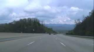 I-26 Through the mountains at the Tennessee-North Carolina Border