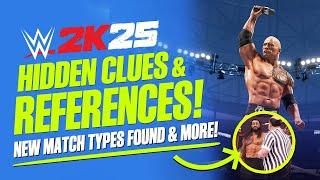 WWE 2K25: Hidden Clues & References, New Match Types Found, Weapon Updates & More!