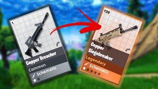 Upgrade Schematics for Beginners in Fortnite STW How to