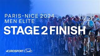 ANOTHER DAY FOR THE SPRINTERS  | Stage 2 Finish Paris-Nice 2024 | Eurosport Cycling