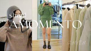 •VLOG • shopping with me  최애 편집샵에서 쇼핑ㅣSHOP AMOMENTOㅣ아모멘토ㅣ쇼핑ㅣ겨울 데일리룩ㅣ21-22fwㅣ연말모임룩ㅣPALOMA WOOL• 썸머필름