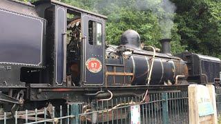 A Steam Train from Caernarfon to Porthmadog on the Welsh Highland Railway.