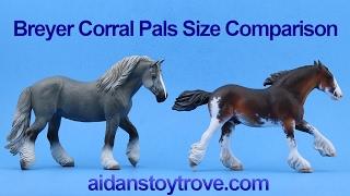 Breyer Corral Pals Collecta Horse Size vs Classic, Paddock Pal & Stablemate