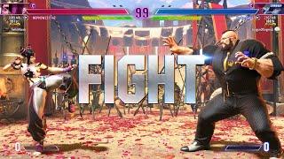 Street Fighter 6  Snake Eyez (Zangief) Vs NEPHEW (Juri)  SF6 High Level matches!