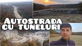 Șantierul Autostrada A1, zona cu tuneluri la Holdea