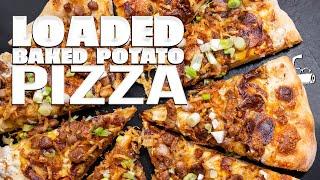 LOADED BAKED POTATO PIZZA...SOUNDS A BIT WEIRD BUT WOW!  | SAM THE COOKING GUY