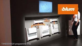 Blum at interzum 2017 - TANDEMBOX programme lines