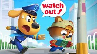 Focus on the Road | Traffic Safety Tips | Sheriff Labrador | Kids Cartoons | BabyBus TV