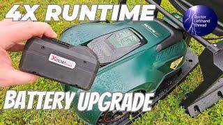 Parkside ROBOT Mower Battery UPGRADE & Testing