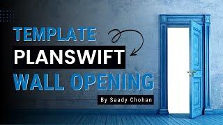 PlanSwift Template | Wall Opening | Door Window Deduction