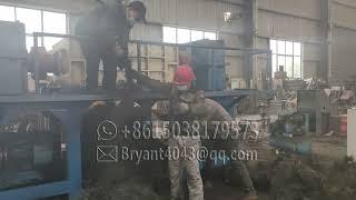 Cheaper price steel wire bundle shredder from Tyre pyrolysis steel wire bale shredder