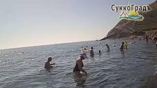 Море. Пляж Сукко. 3 июня 2024 года. Медузы на пляже. Вода +20.