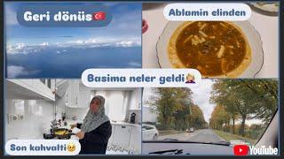 Annemlerle son Kahvalti|Almanyaya geri dönüs vakti| Basima neler geldi| Günlük Vlog