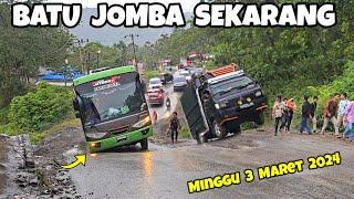 Batu Jomba Sekarang ll Bus Dan Truk Kewalahan Melewati Tanjakan Extrime Batu Jomba #BatuJomba