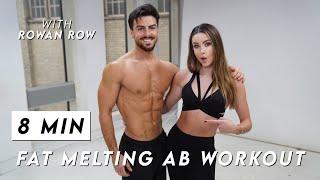 8 MINUTE FAT MELTING AB WORKOUT | ROWAN ROW | EMMA MILLER