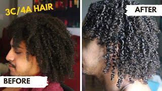 Men’s Natural Curly Hair Routine (3c/4a curls)