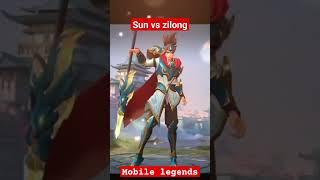 sun vs zilong mobile legends #shorts #mobilelegends #gameplay