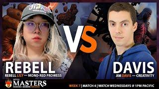 Rebell Lily (Mono Red Prowess) vs Jim Davis (Creativity) | Magic: the Gathering | Modern