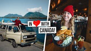 Vintage Camper Van Road Trip Across VANCOUVER ISLAND! Tasty Food, Epic Wildlife + WE BROKE DOWN 