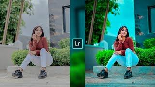 Lightroom blue and green tone photo editing mobile//preset download free//