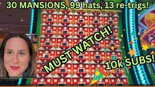 FULL SCREEN of MANSIONS! Huff n’ EVEN more Puff Rollercoaster! Long battle! MIRACLE MASSIVE JACKPOT!