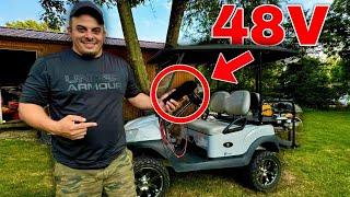 Don't buy a battery golf cart without this! - 48v ClubCar Battery Swap