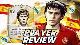 89 ICON EMILIO BUTRAGUENO SBC PLAYER REVIEW! FC 25 ULTIMATE TEAM