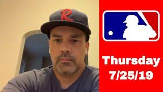 Free MLB Pick-Thursday 7/25/19