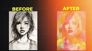 AI Coloring | RoomGPT | Transform B&W Sketches and Comics into Full-Color Images in Just 3 Seconds!