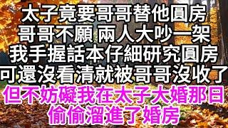 （甜）太子竟要哥哥替他圓房，哥哥不願，兩人大吵一架，我手握話本，仔細研究圓房是什麽，可還沒看清，就被哥哥沒收了，但不妨礙我在太子大婚那日，偷偷溜進了婚房 【美好人生】