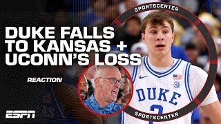 FULL REACTION: UConn lose back-to-back games + Kansas beats Flagg & Duke | SportsCenter